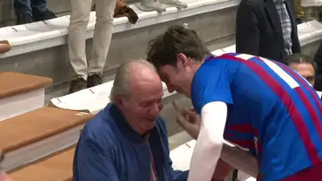 El rey emérito y su nieto El rey emérito y su nieto