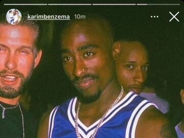 El 'story' de Benzema con Tupac en Instagram