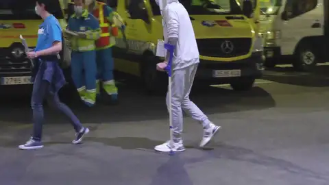 Los heridos de guerra llegan a Madrid Los heridos de guerra llegan a Madrid