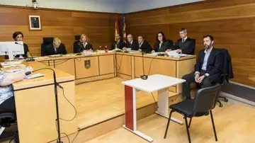 Miguel López durante el juicio Miguel López durante el juicio