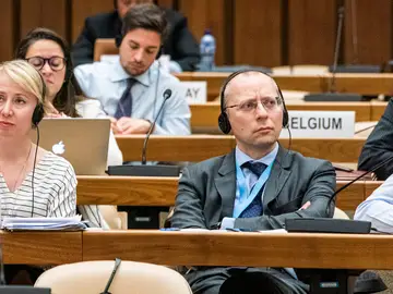 Boris Bondarev en la ONU Boris Bondarev en la ONU
