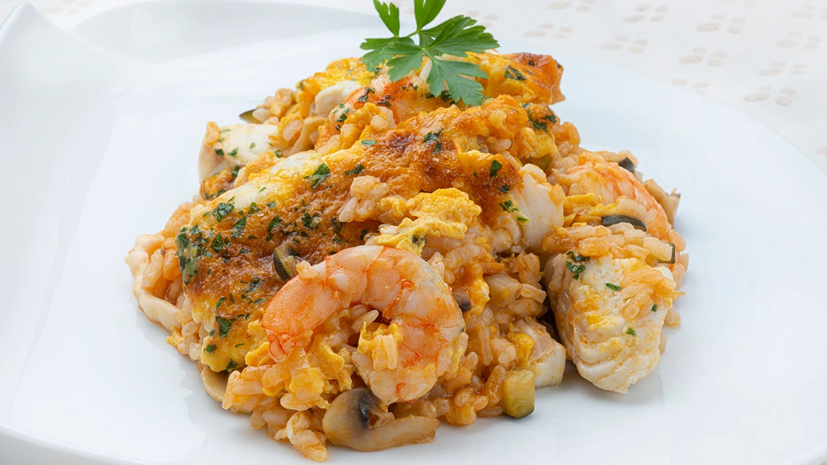 Receta de arroz marinera con costra, de Argui&ntilde;ano: "Me sale muy rico"
