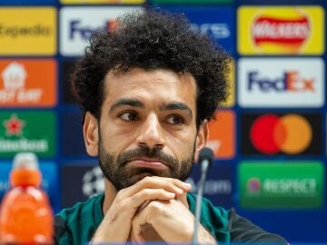 Salah, en el 'media day' del Liverpool
