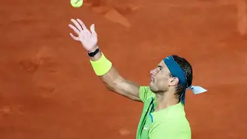 Rafa Nadal, ante Moutet en Roland Garros