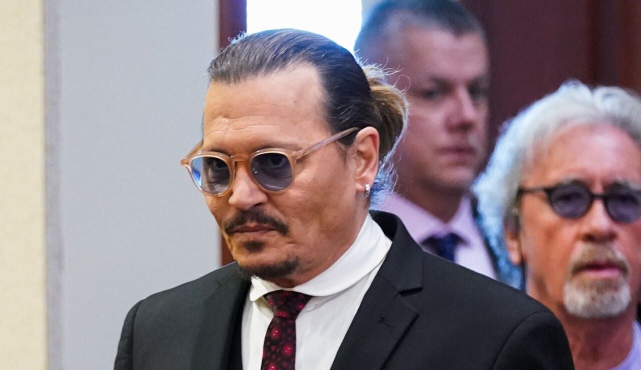 Johnny Depp en el juzgado donde se enfrenta a Amber Heard