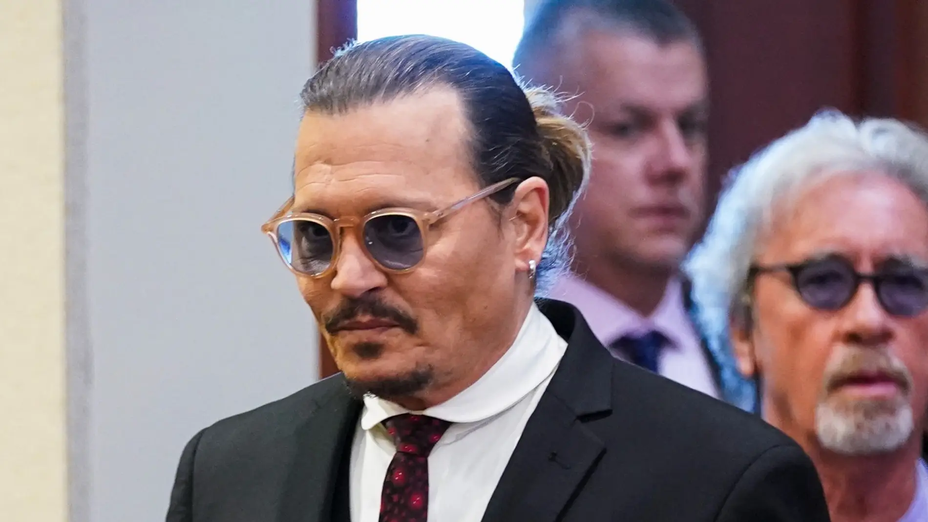 Johnny Depp en el juzgado donde se enfrenta a Amber Heard