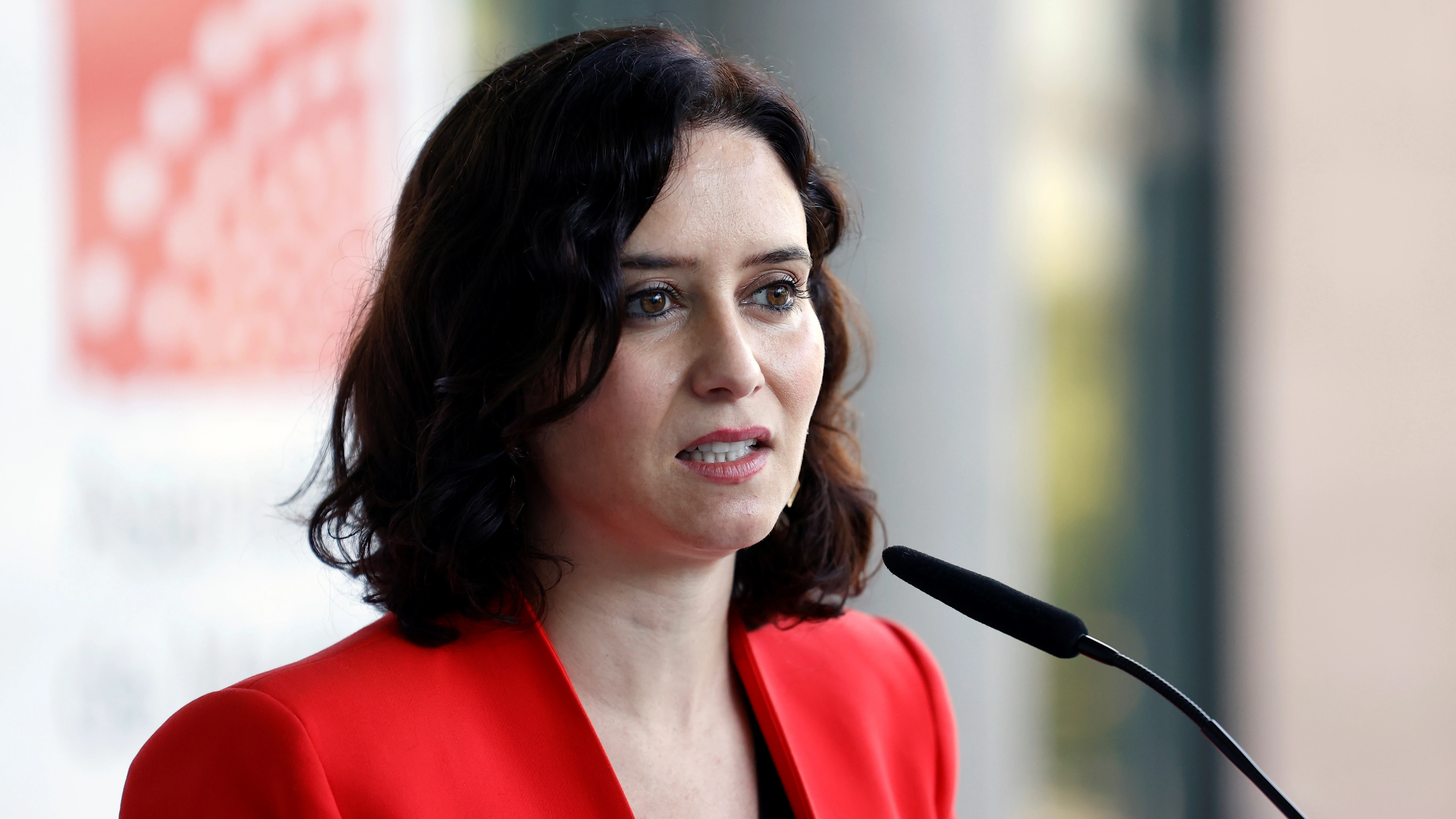 Isabel Díaz Ayuso en una rueda de prensa Isabel Díaz Ayuso en una rueda de prensa
