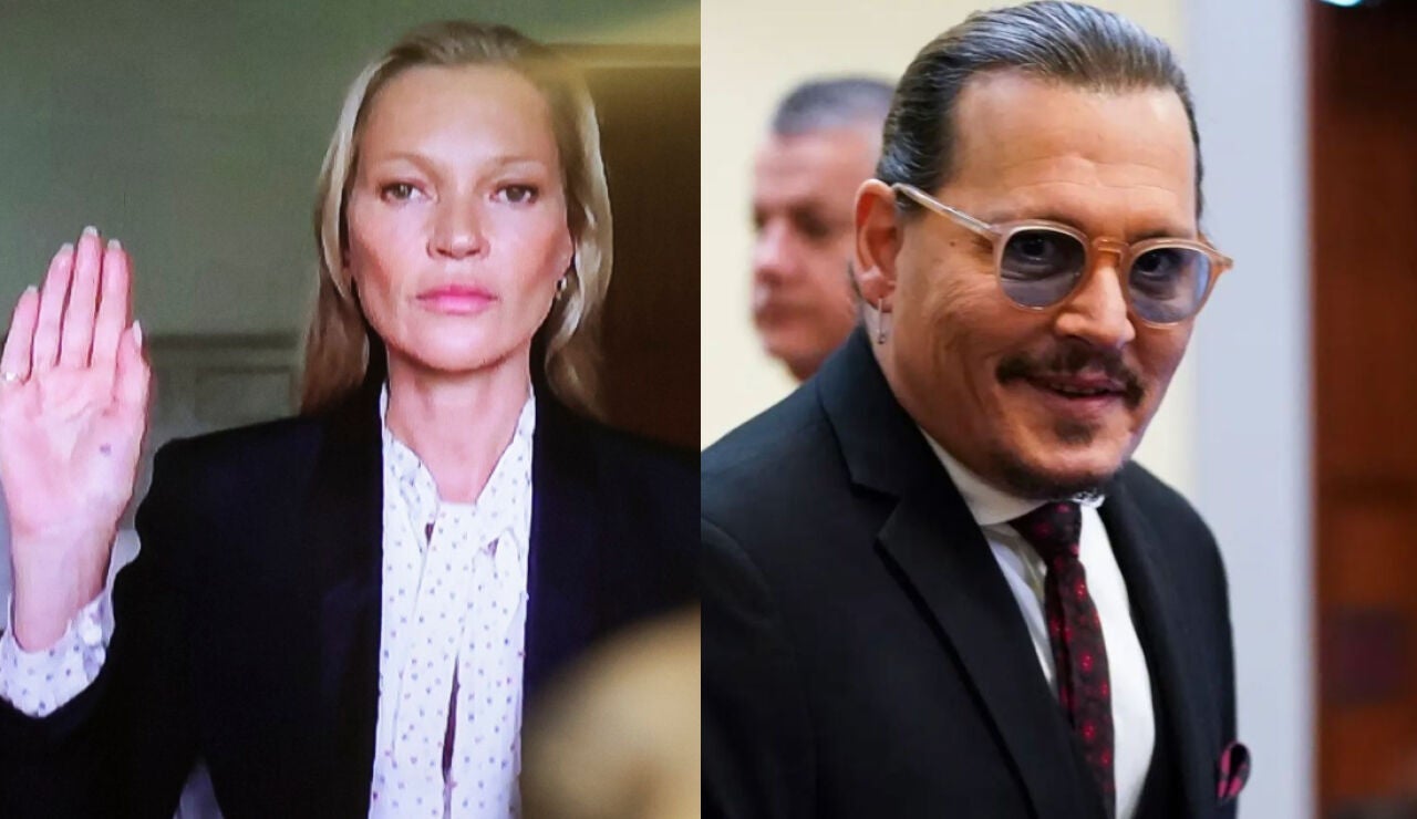 Kate Moss y Johnny Depp en el juicio contra Amber Heard