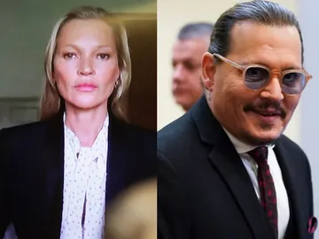 Kate Moss y Johnny Depp en el juicio contra Amber Heard Kate Moss y Johnny Depp en el juicio contra Amber Heard