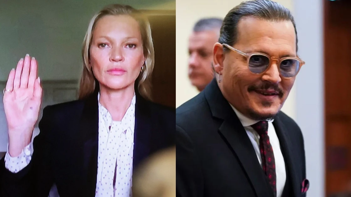 Kate Moss y Johnny Depp en el juicio contra Amber Heard Kate Moss y Johnny Depp en el juicio contra Amber Heard