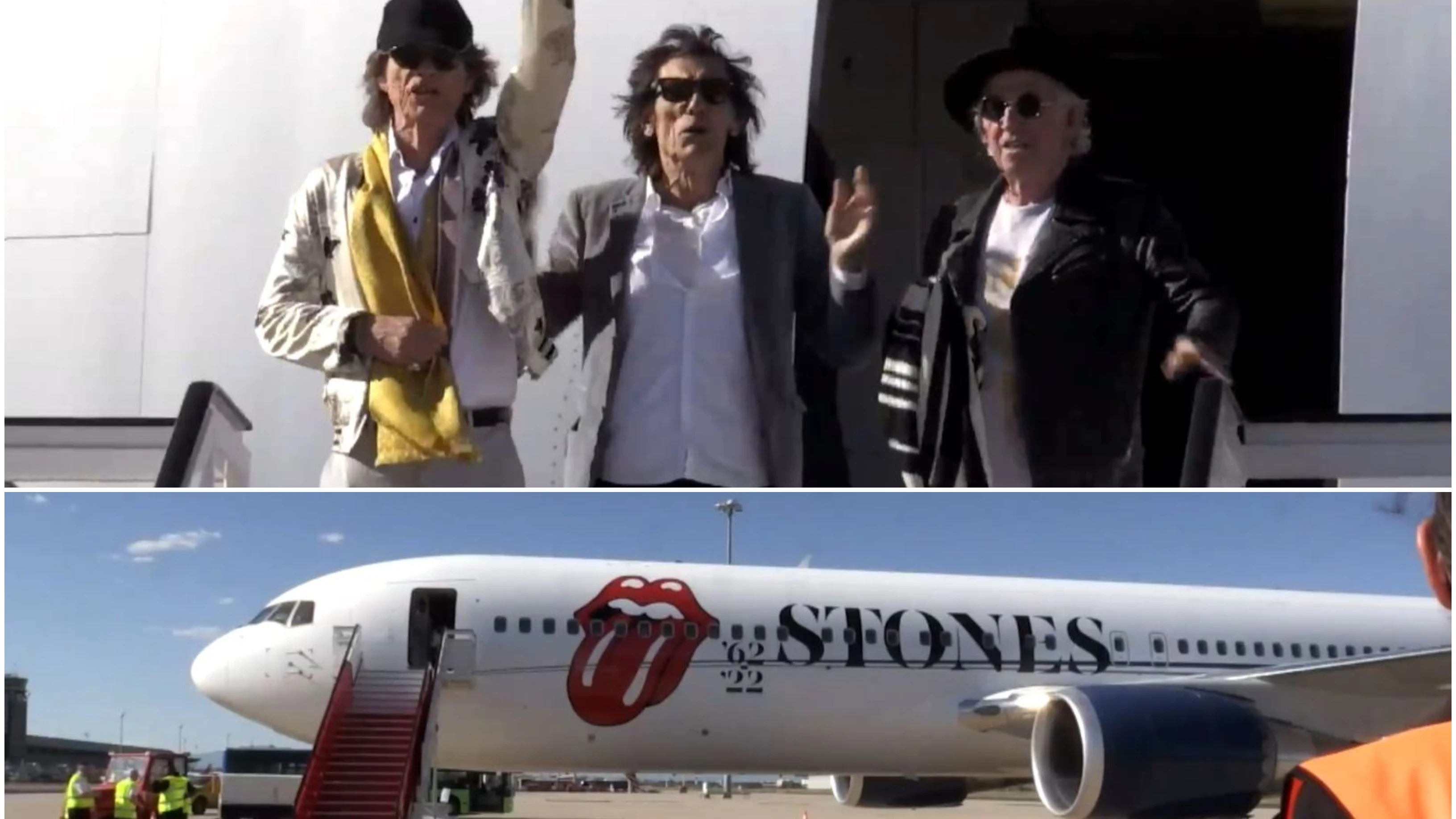 Vídeo: los Rolling Stones aterrizan en Madrid una semana antes de su concierto en el Wanda Metropolitano Vídeo: los Rolling Stones aterrizan en Madrid una semana antes de su concierto en el Wanda Metropolitano