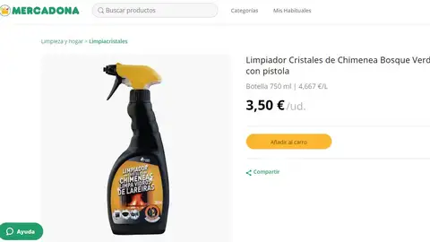 Limpia Cristales de Chimenea de Mercadona Limpia Cristales de Chimenea de Mercadona