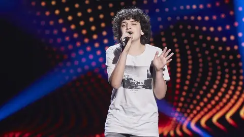 Actuación Rodrigo Cuesta Rodrigo Cuesta canta ‘Thinking out loud’ en las Audiciones a ciegas de ‘La Voz Kids’