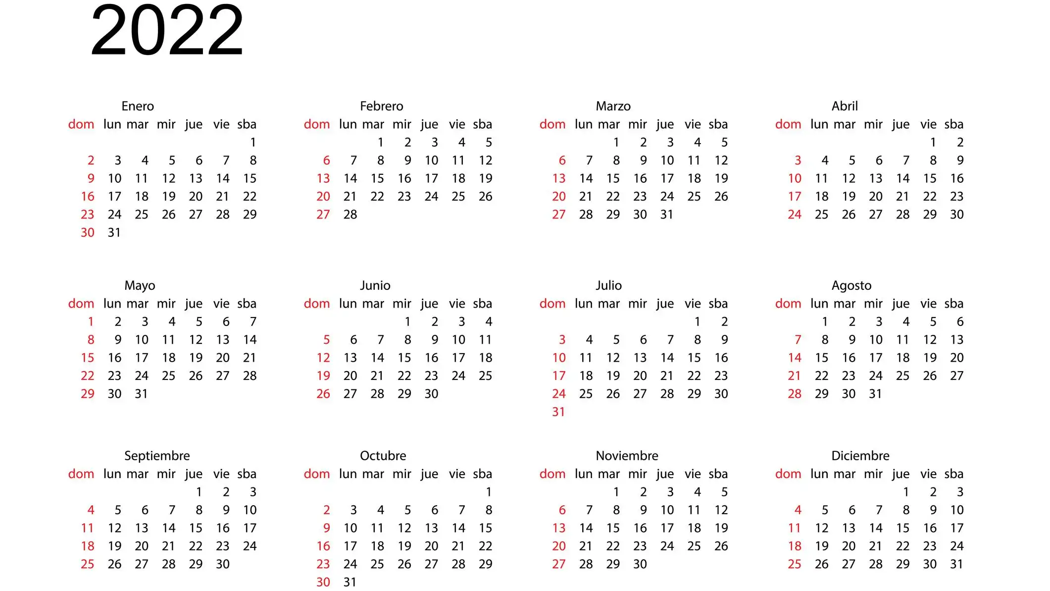 Calendario laboral 2022: Días festivos y puentes para hacer una escapada en junio Calendario laboral junio 2022