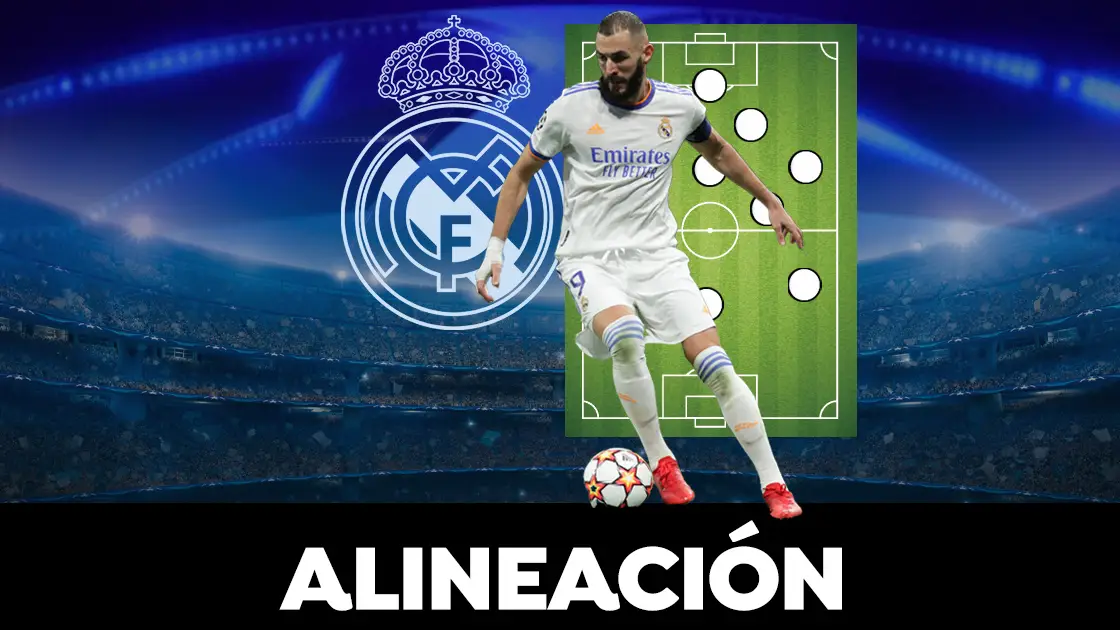Alineaci&oacute;n del Real Madrid ante el Liverpool en la final de la Champions League