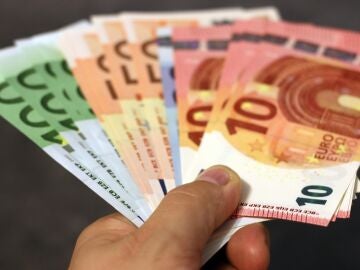 Billetes de euros.