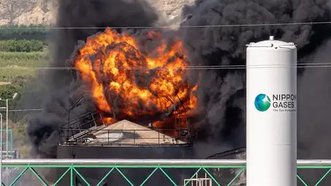 Extinguido el incendio de Calahorra Extinguido el incendio de Calahorra