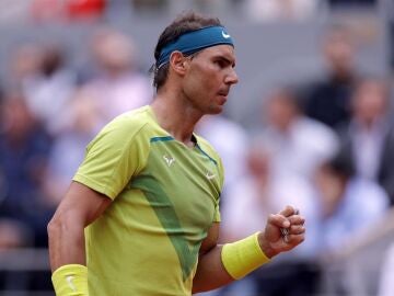 Nadal, en el partido de Roland Garros ante Van de Zandschulp