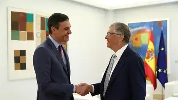 Pedro Sánchez y Bill Gates en Moncloa