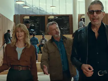 Laura Dern, Sam Neill y Jeff Goldblum en 'Jurassic World: Dominion' Laura Dern, Sam Neill y Jeff Goldblum en 'Jurassic World: Dominion'