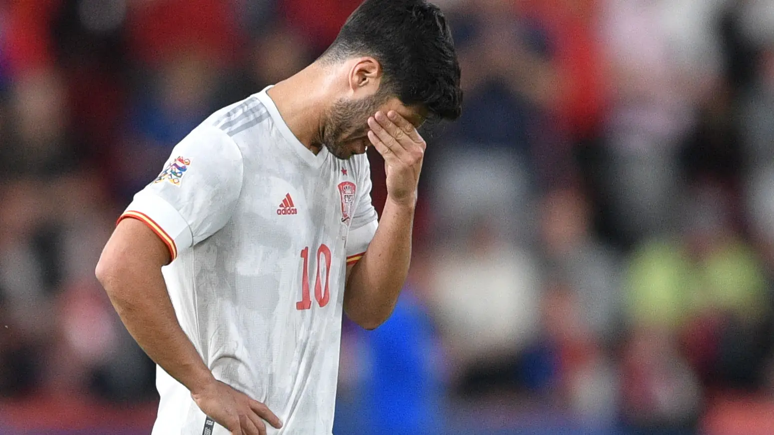 Marco Asensio, en el partido ante la Rep&uacute;blica Checa