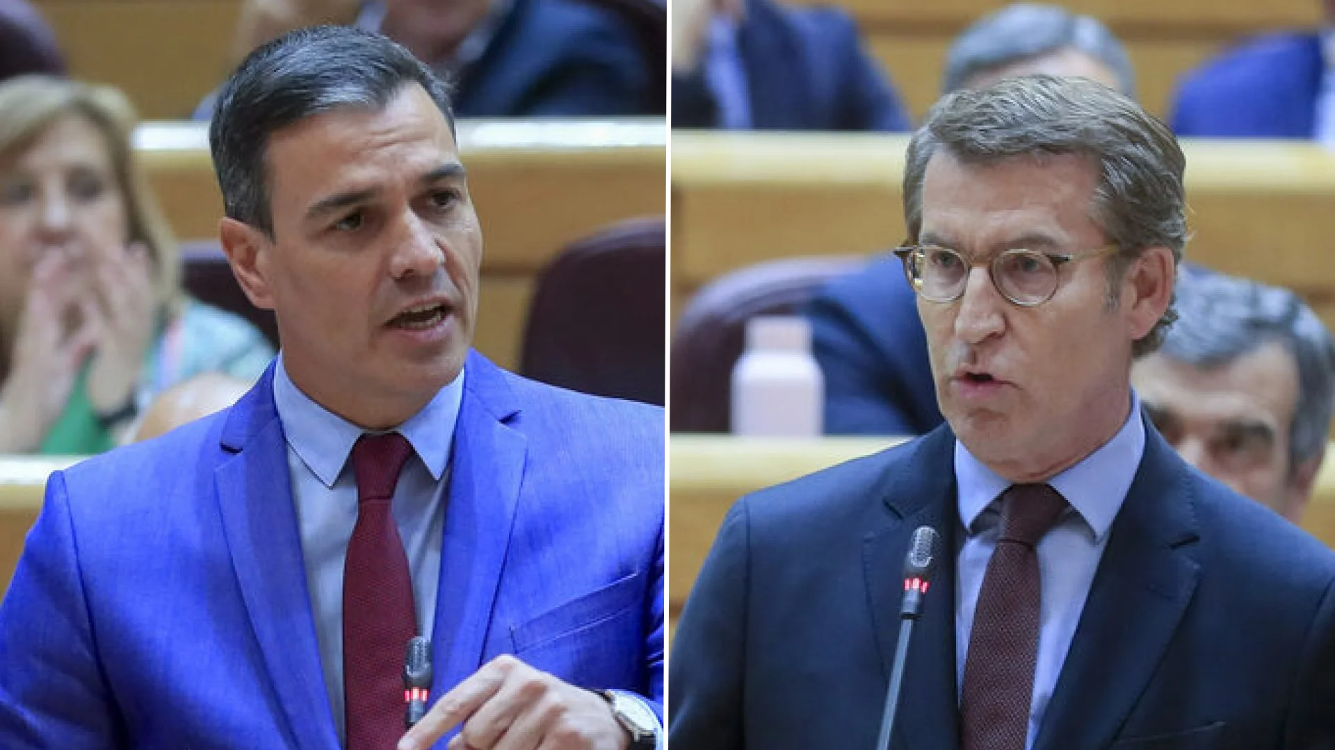 Primer duelo dial&eacute;ctico entre S&aacute;nchez y Feij&oacute;o