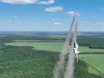 Dos aviones ucranianos atacan posiciones rusas en la localidad de Izium