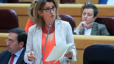 Ribera afirma que la CE "respalda íntegramente" la excepción ibérica y pide al PP que haga lo mismo Ribera afirma que la CE "respalda íntegramente" la excepción ibérica y pide al PP que haga lo mismo