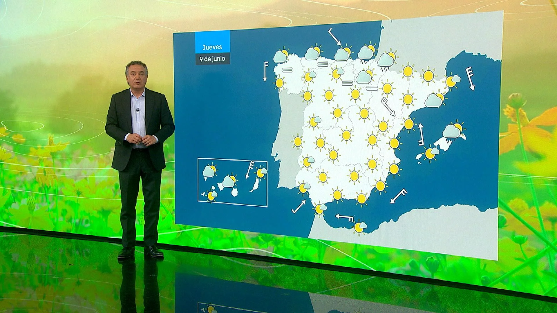 Descenso de temperaturas antes de la ola de calor