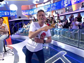 Santi Rodríguez baila un rap en ‘Pasapalabra’: “Estoy un poquito oxidado” Santi Rodríguez baila un rap en ‘Pasapalabra’: “Estoy un poquito oxidado”