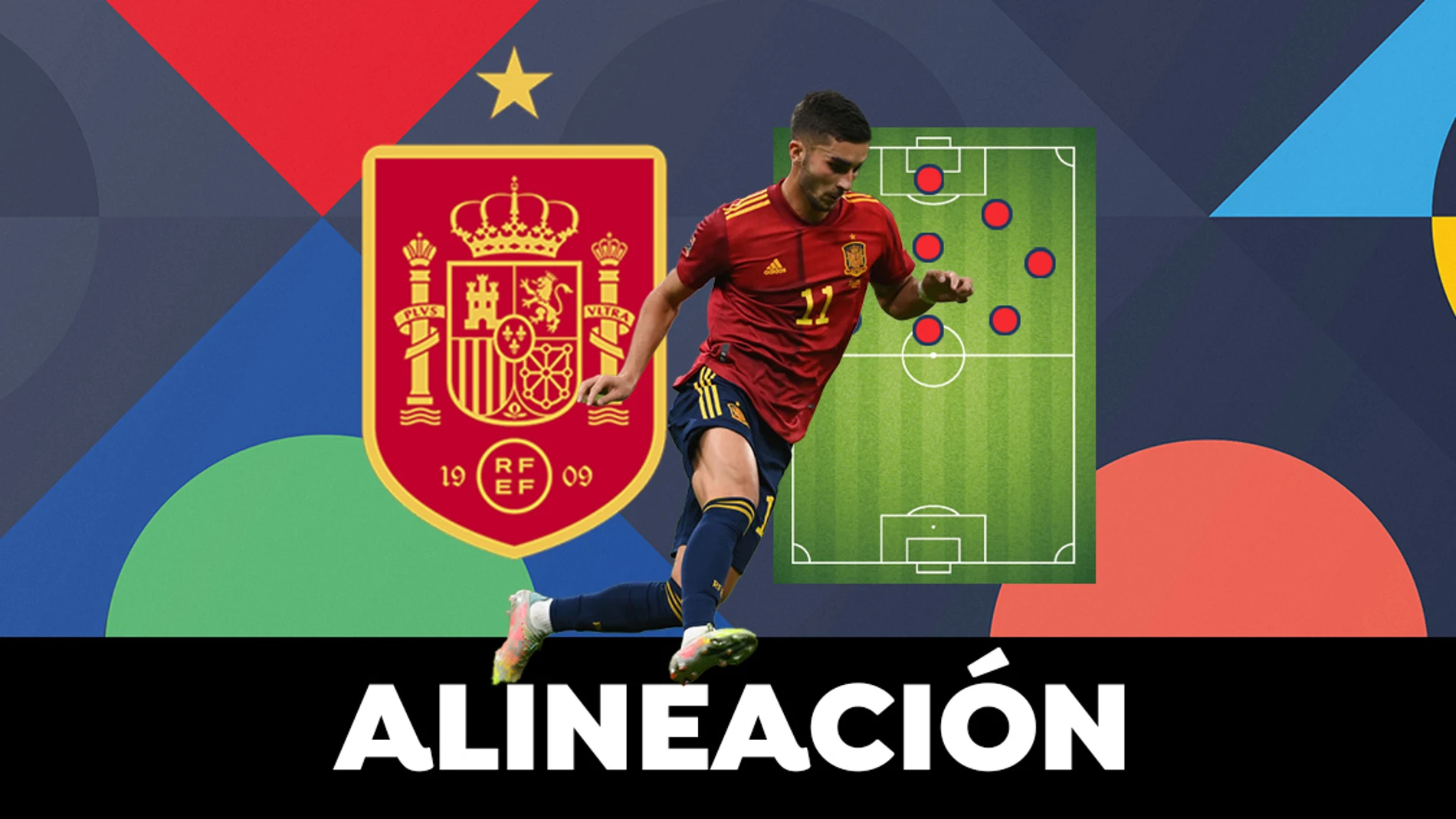 OFICIAL de España hoy contra Suiza el partido de la UEFA Nations
