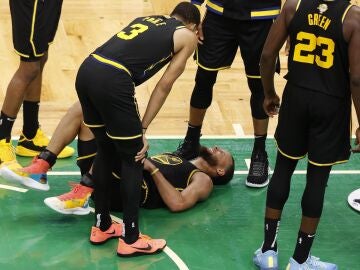 Curry se duele de su lesión en el Garden