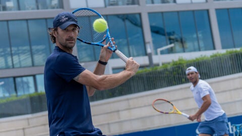 Rafa Nadal y Carlos Moyá
