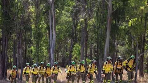 Un cambio de viento descontroló el incendio Un cambio de viento descontroló el incendio