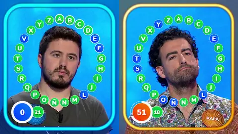 Orestes se planta con 21 aciertos dejando toda la presión a Rafa en ‘El rosco’ de ‘Pasapalabra’ Orestes se planta con 21 aciertos dejando toda la presión a Rafa en ‘El rosco’ de ‘Pasapalabra’