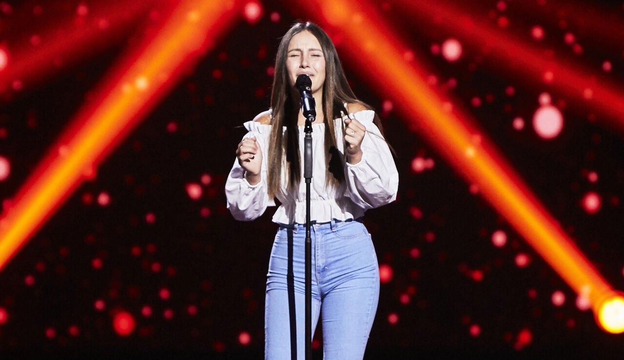 Gisela Mu&ntilde;oz, flamenco de ra&iacute;z versionando a India Mart&iacute;nez en las Audiciones a ciegas de &lsquo;La Voz Kids&rsquo; 