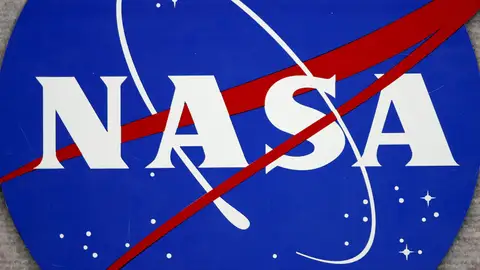 Logotipo de la NASA en una imagen de archivo Logotipo de la NASA en una imagen de archivo