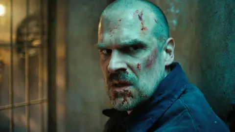 David Harbour como Jim Hopper en la temporada 4 de Stranger Things David Harbour como Jim Hopper en la temporada 4 de Stranger Things