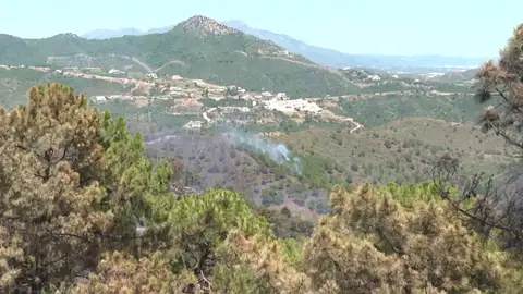 Estabilizado el incendio en Sierra Bermeja Estabilizado el incendio en Sierra Bermeja