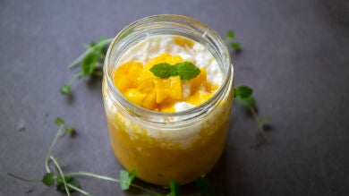 Mousse de mango sin azúcar: refrescante y saludable