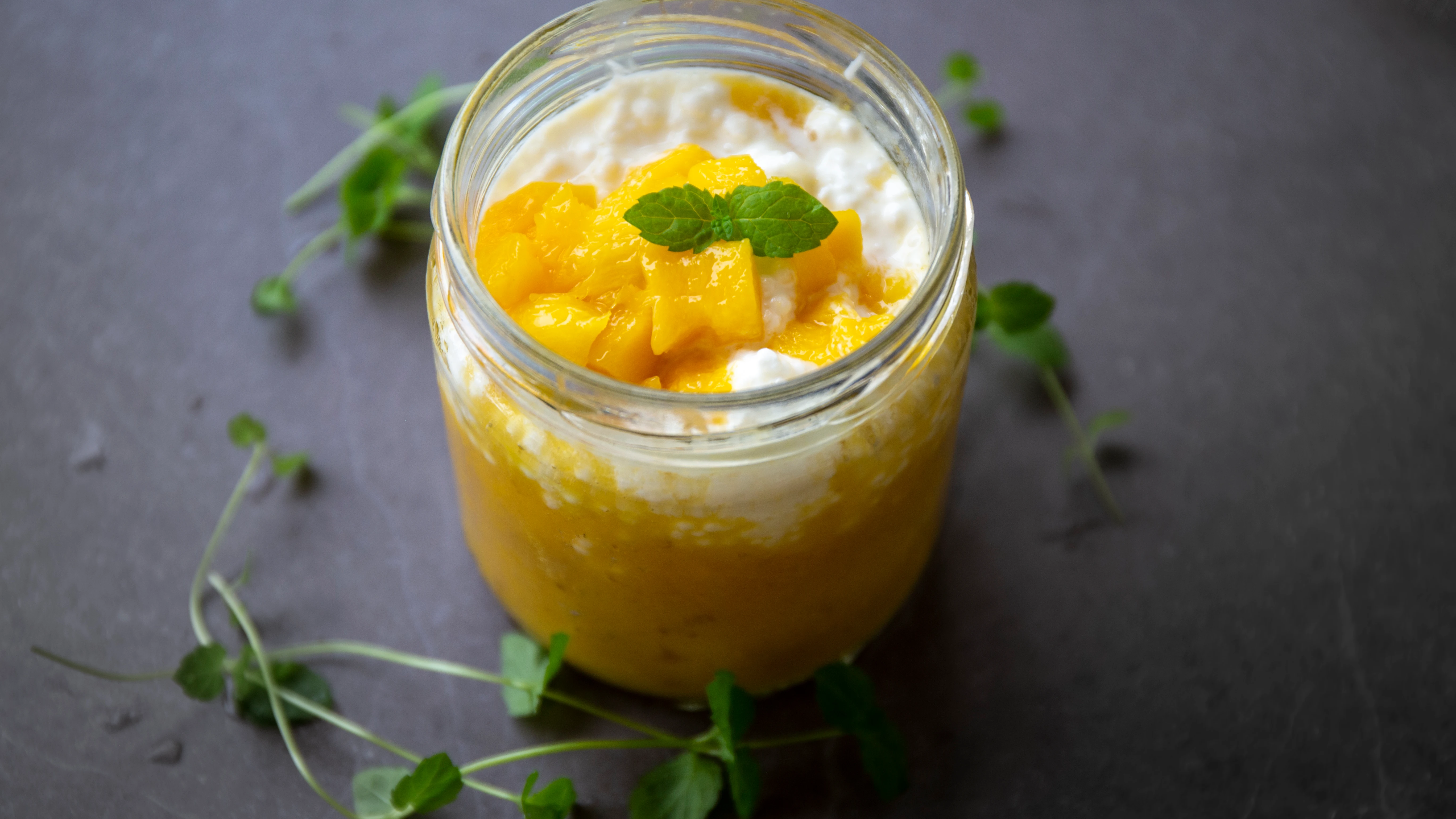 Mousse de mango Mousse de mango