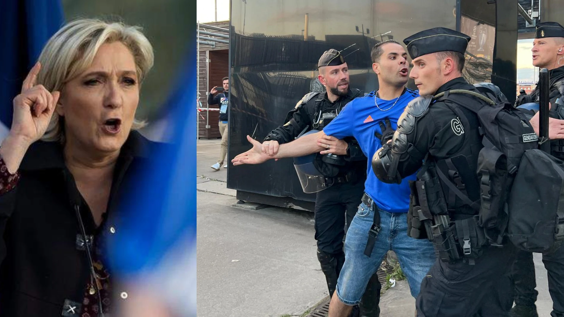 Le Pen denuncia &quot;las mentiras&quot; del Gobierno francés sobre los incidentes de la final de la Champions