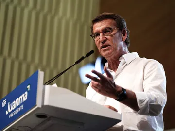 Alberto Núñez Feijóo en un acto de la campaña para las elecciones en Andalucía Alberto Núñez Feijóo en un acto de la campaña para las elecciones en Andalucía