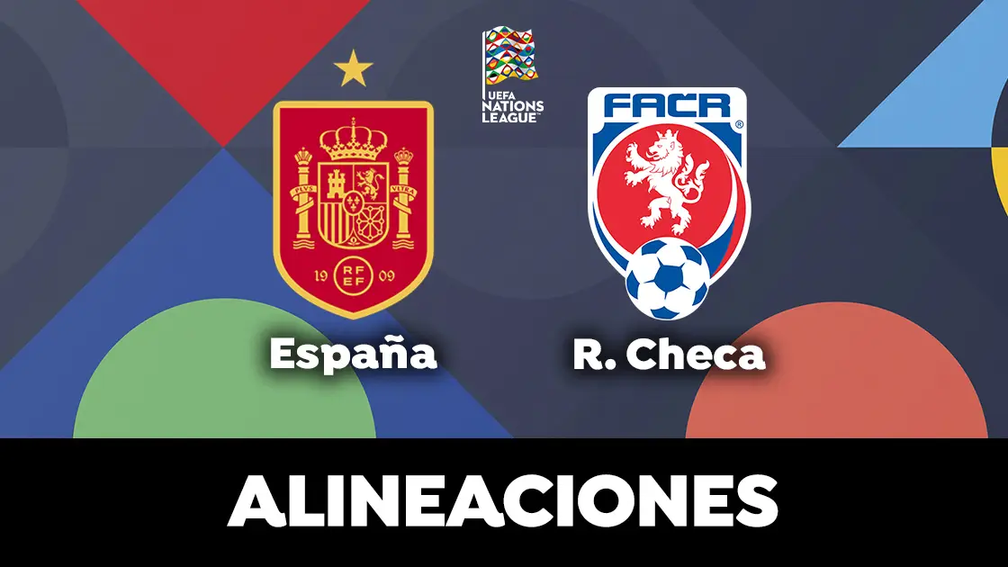 Alineación de España ante la República Checa en el partido de la Nations League Alineación de España ante la República Checa en el partido de la Nations League