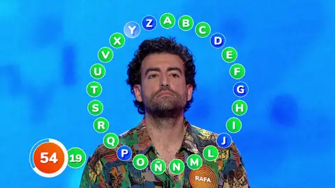 Rafa se la juega a ‘todo o nada’ en ‘El rosco’ de ‘Pasapalabra’ para superar a Orestes Rafa se la juega a ‘todo o nada’ en ‘El rosco’ de ‘Pasapalabra’ para superar a Orestes