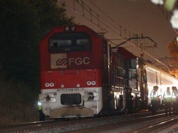 Tren parado en Tarragona