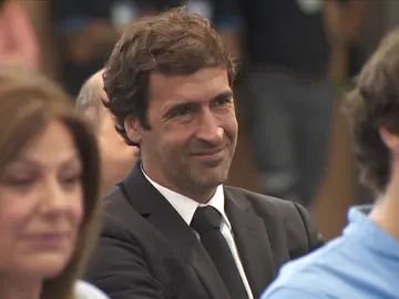 Raúl, emocionado en la despedida de Marcelo Raúl, emocionado en la despedida de Marcelo