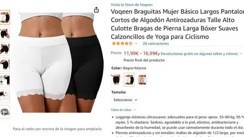 Pantalones ciclistas con encaje Pantalones ciclistas con encaje