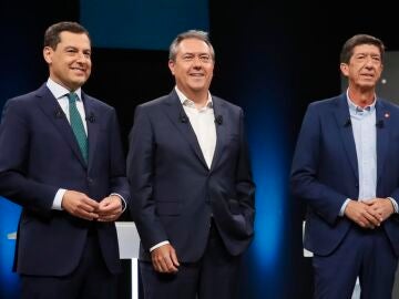 Algunos de los candidatos a las elecciones en Andalucía
