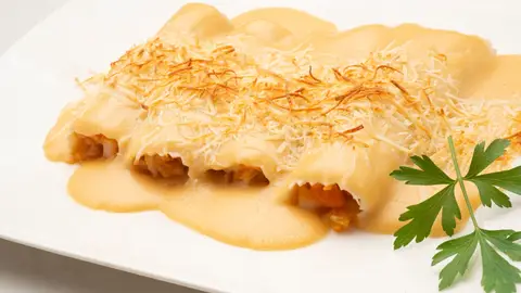 Receta de canelones de pescado y verdura, de Karlos Arguiñano Receta de canelones de pescado y verdura, de Karlos Arguiñano